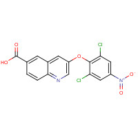 315228-48-9 3-(2,6-dichloro-4-nitrophenoxy)quinoline-6-carboxylic acid chemical structure