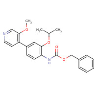1462950-62-4 benzyl N-[4-(3-methoxypyridin-4-yl)-2-propan-2-yloxyphenyl]carbamate chemical structure
