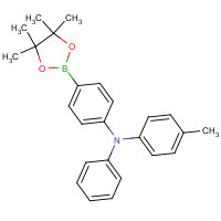 908120-28-5 N-(4-methylphenyl)-N-phenyl-4-(4,4,5,5-tetramethyl-1,3,2-dioxaborolan-2-yl)aniline chemical structure