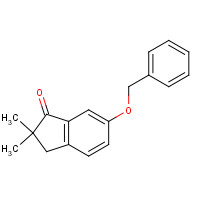 1187198-36-2 2,2-dimethyl-6-phenylmethoxy-3H-inden-1-one chemical structure