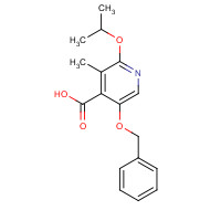 1616290-60-8 3-methyl-5-phenylmethoxy-2-propan-2-yloxypyridine-4-carboxylic acid chemical structure