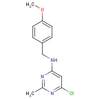 1253574-21-8 6-chloro-N-[(4-methoxyphenyl)methyl]-2-methylpyrimidin-4-amine chemical structure