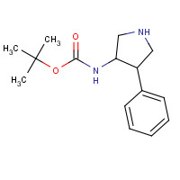 959236-29-4 tert-butyl N-(4-phenylpyrrolidin-3-yl)carbamate chemical structure