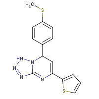 440639-75-8 7-(4-methylsulfanylphenyl)-5-thiophen-2-yl-1,7-dihydrotetrazolo[1,5-a]pyrimidine chemical structure