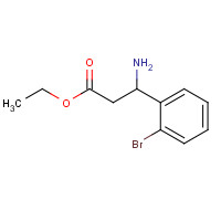 275826-30-7 ethyl 3-amino-3-(2-bromophenyl)propanoate chemical structure