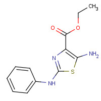 86998-80-3 ethyl 5-amino-2-anilino-1,3-thiazole-4-carboxylate chemical structure