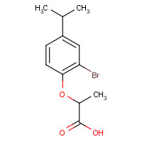 938381-73-8 2-(2-bromo-4-propan-2-ylphenoxy)propanoic acid chemical structure