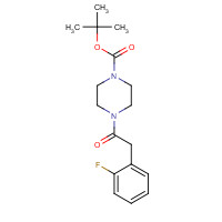 194943-59-4 tert-butyl 4-[2-(2-fluorophenyl)acetyl]piperazine-1-carboxylate chemical structure