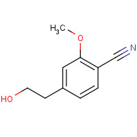 1255207-17-0 4-(2-hydroxyethyl)-2-methoxybenzonitrile chemical structure
