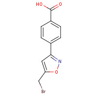 1199773-70-0 4-[5-(bromomethyl)-1,2-oxazol-3-yl]benzoic acid chemical structure
