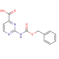 1443227-29-9 2-(phenylmethoxycarbonylamino)pyrimidine-4-carboxylic acid chemical structure