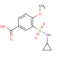 716358-76-8 3-(cyclopropylsulfamoyl)-4-methoxybenzoic acid chemical structure