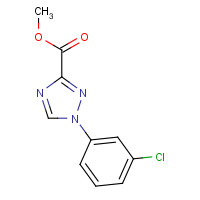 863609-11-4 methyl 1-(3-chlorophenyl)-1,2,4-triazole-3-carboxylate chemical structure