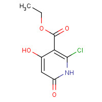 70180-38-0 ethyl 2-chloro-4-hydroxy-6-oxo-1H-pyridine-3-carboxylate chemical structure