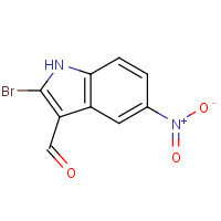 1246471-79-3 2-bromo-5-nitro-1H-indole-3-carbaldehyde chemical structure