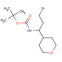 924817-72-1 tert-butyl N-[3-bromo-1-(oxan-4-yl)propyl]carbamate chemical structure