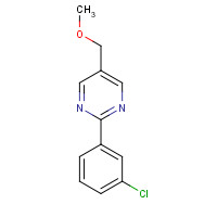 1314390-15-2 2-(3-chlorophenyl)-5-(methoxymethyl)pyrimidine chemical structure