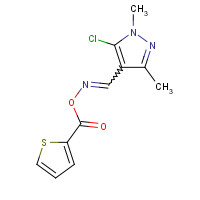 648858-78-0 [(5-chloro-1,3-dimethylpyrazol-4-yl)methylideneamino] thiophene-2-carboxylate chemical structure