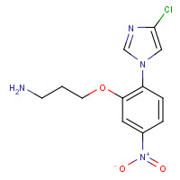 1356009-14-7 3-[2-(4-chloroimidazol-1-yl)-5-nitrophenoxy]propan-1-amine chemical structure