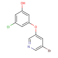 920036-21-1 3-(5-bromopyridin-3-yl)oxy-5-chlorophenol chemical structure