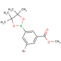 1025718-78-8 methyl 3-bromo-5-(4,4,5,5-tetramethyl-1,3,2-dioxaborolan-2-yl)benzoate chemical structure