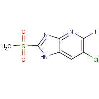1394373-18-2 6-chloro-5-iodo-2-methylsulfonyl-1H-imidazo[4,5-b]pyridine chemical structure