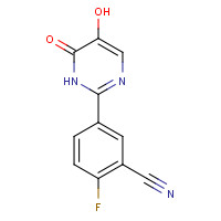 1333239-69-2 2-fluoro-5-(5-hydroxy-6-oxo-1H-pyrimidin-2-yl)benzonitrile chemical structure
