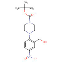 955369-05-8 tert-butyl 4-[2-(hydroxymethyl)-4-nitrophenyl]piperazine-1-carboxylate chemical structure