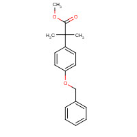 109492-91-3 methyl 2-methyl-2-(4-phenylmethoxyphenyl)propanoate chemical structure