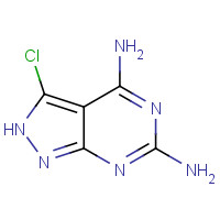 637338-77-3 3-chloro-2H-pyrazolo[3,4-d]pyrimidine-4,6-diamine chemical structure