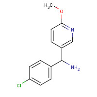 1350712-45-6 (4-chlorophenyl)-(6-methoxypyridin-3-yl)methanamine chemical structure