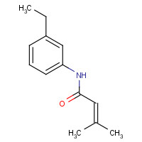 152456-64-9 N-(3-ethylphenyl)-3-methylbut-2-enamide chemical structure