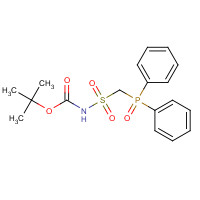 410529-86-1 tert-butyl N-(diphenylphosphorylmethylsulfonyl)carbamate chemical structure