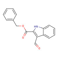 124156-40-7 benzyl 3-formyl-1H-indole-2-carboxylate chemical structure