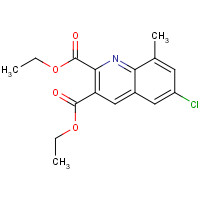948289-50-7 diethyl 6-chloro-8-methylquinoline-2,3-dicarboxylate chemical structure