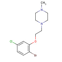 1611444-68-8 1-[2-(2-bromo-5-chlorophenoxy)ethyl]-4-methylpiperazine chemical structure