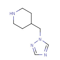 1211590-58-7 4-(1,2,4-triazol-1-ylmethyl)piperidine chemical structure