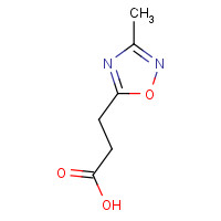 321392-79-4 3-(3-methyl-1,2,4-oxadiazol-5-yl)propanoic acid chemical structure
