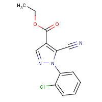98476-18-7 ethyl 1-(2-chlorophenyl)-5-cyanopyrazole-4-carboxylate chemical structure