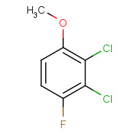 1378832-35-9 2,3-dichloro-1-fluoro-4-methoxybenzene chemical structure