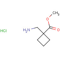 1172902-07-6 methyl 1-(aminomethyl)cyclobutane-1-carboxylate;hydrochloride chemical structure