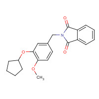287196-92-3 2-[(3-cyclopentyloxy-4-methoxyphenyl)methyl]isoindole-1,3-dione chemical structure