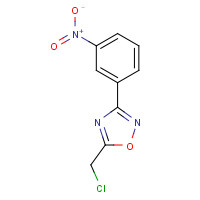 6595-78-4 5-(chloromethyl)-3-(3-nitrophenyl)-1,2,4-oxadiazole chemical structure