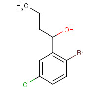 1232407-62-3 1-(2-bromo-5-chlorophenyl)butan-1-ol chemical structure