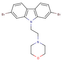 1616114-31-8 4-[2-(2,7-dibromocarbazol-9-yl)ethyl]morpholine chemical structure