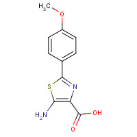 887248-46-6 5-amino-2-(4-methoxyphenyl)-1,3-thiazole-4-carboxylic acid chemical structure
