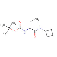 1284249-39-3 tert-butyl N-[1-(cyclobutylamino)-1-oxobutan-2-yl]carbamate chemical structure
