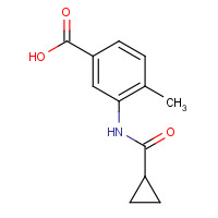 915923-66-9 3-(cyclopropanecarbonylamino)-4-methylbenzoic acid chemical structure