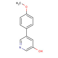 1258609-27-6 5-(4-methoxyphenyl)pyridin-3-ol chemical structure