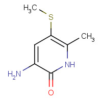 139394-26-6 3-amino-6-methyl-5-methylsulfanyl-1H-pyridin-2-one chemical structure